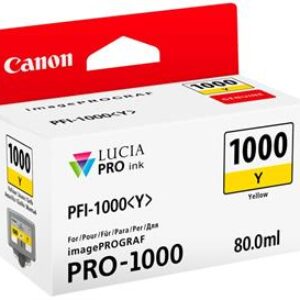 Gul blækpatron 1000Y - Canon - 80,0ml.