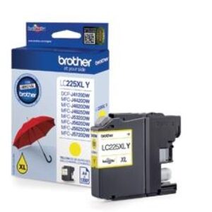 Gul blækpatron - Brother LC225XLY - 11,8 ml