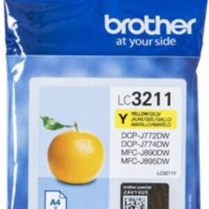 Gul blækpatron - Brother LC3211Y - 3,0 ml