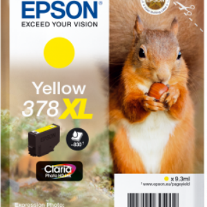 Gul blækpatron - Epson 378XL - 9,3 ml