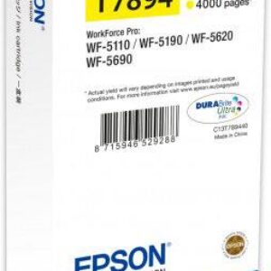 Gul blækpatron - Epson 79XXL - 34,2 ml