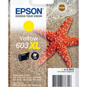 Gul blækpatron T03A440 - Epson 603XL - 4ml.