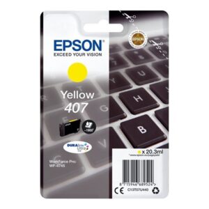 Gul blækpatron T07U440 - Epson 407 - 20,3 ml.