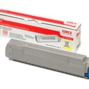 Gul lasertoner C86/88 - OKI - 6.000 sider.