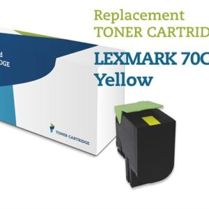 Gul lasertoner - Lexmark 702HY - 3.000 sider