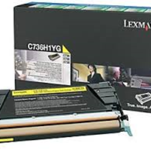 Gul lasertoner - Lexmark C736 - 12.000 sider