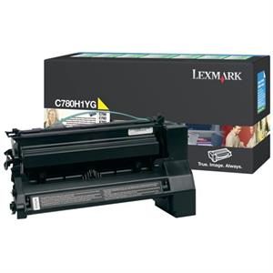 Gul lasertoner - Lexmark E780 - 10.000 sider
