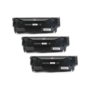 HP 3 stk 12X sort toner 3 x 2.500 sider - Kompatibel - Q2612X