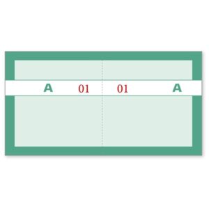 Kuponbog Grøn 2 x 1-100