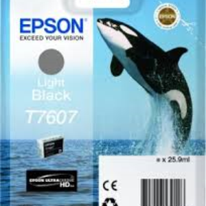 Light sort blækpatron 7607 - Epson -