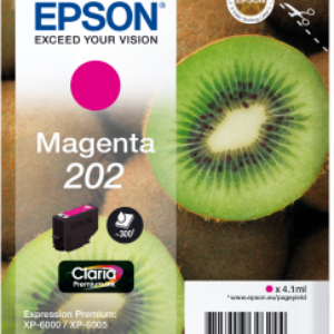 Magenta blækpatron 202 - Epson - 4,1ml.