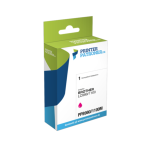 Magenta blækpatron - Brother LC980/1100 - 20ml.