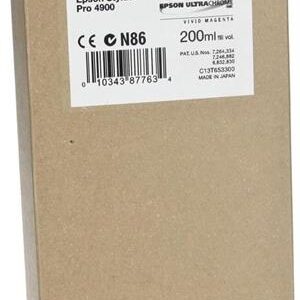 Magenta blækpatron - Epson T653A - 200ml.