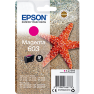 Magenta blækpatron T03U340 - Epson 603 - 2,4ml.