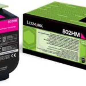 Magenta lasertoner - Lexmark 802HM0 - 3.000 sider