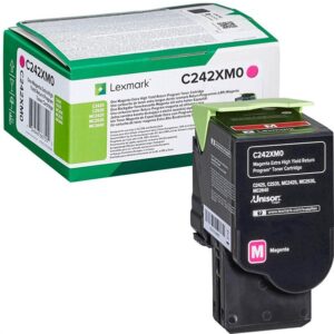 Magenta lasertoner - Lexmark C242XM0 - 3.500 sider