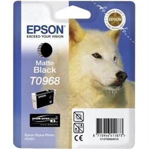 Mat sort blækpatron T0968 - Epson - 11,4ml.