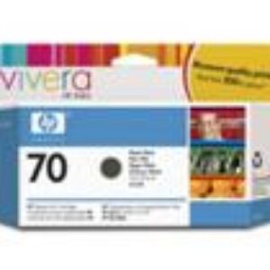 Mat sort blækpatron nr. 70 - HP - 130ml