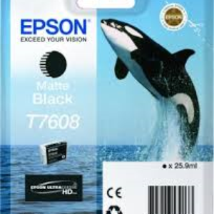 Matt sort blækpatron 7608 - Epson -
