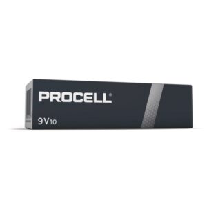 PROCELL fra Duracell - 9v batterier - æske m. 10stk.