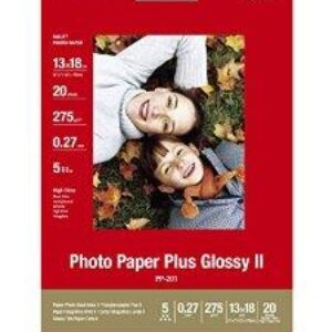Photo glossy fotopapir Plus ll 13x18 - Canon 265gr. - 20 ark