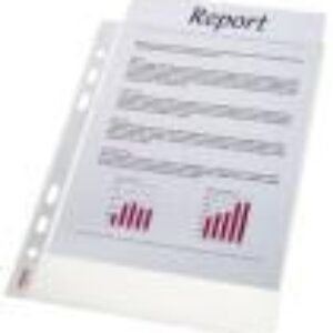 Plastlommer 0,11 mm åben foroven. A4 - 100 stk.