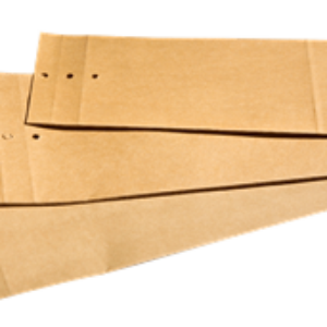 Prøvepose brun natur 24x10 - 250 stk