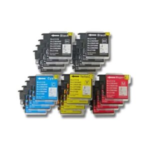Rabat sæt! Brother LC1100 - 8 x BK 4 x C-M-Y - Kompatibel - LC1100 - 20 stk.