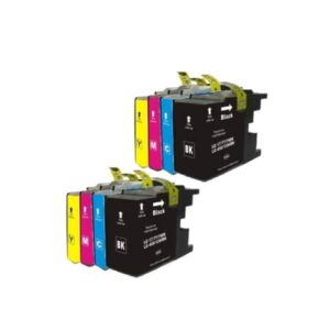 Rabat sæt! Brother LC1280XL - 2 x 4 farver BK-C-M-Y - Kompatibel - LC1280XL - 178 ml