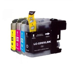 Rabat sæt! Brother LC229XL / 225XL - 4 farver BK-C-M-Y - Kompatibel - LC229XL - 4.800 sider