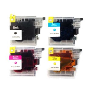 Rabat sæt! Brother LC985 - 4 farver BK-C-M-Y - Kompatibel - LC985 - 49 ml