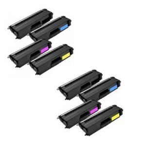 Rabat sæt! Brother TN325 - 2 x 4 farver BK-C-M-Y - Kompatibel - TN325 - 27.000 sider