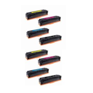 Rabat sæt! HP 201X - 2 x 4 farver BK-C-M-Y - Kompatibel - 201X - 19.400 sider