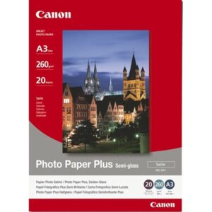 Semi Glossy fotopapir inkjet A3 - Canon SG-201 - 260gr. - 20 ark