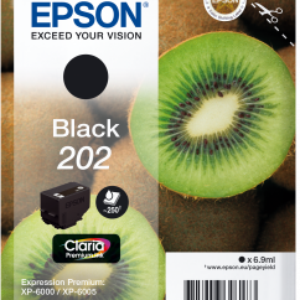Sort blækpatron 202 - Epson - 5,6ml.
