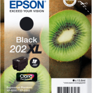 Sort blækpatron 202XL - Epson - 13,8 ml.