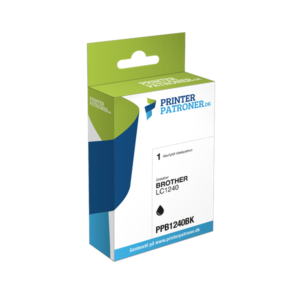 Sort blækpatron - Brother LC1240BK - 16 ml
