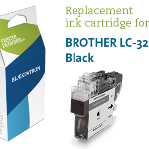 Sort blækpatron - Brother LC3213BK - 11 ml.
