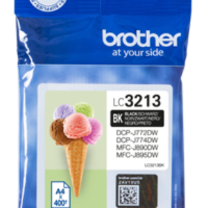 Sort blækpatron - Brother LC3213BK - 9,1 ml