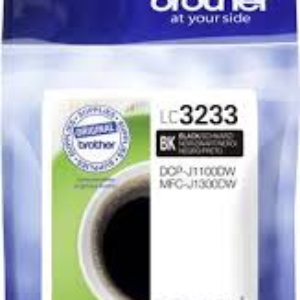 Sort blækpatron - Brother LC3233BK - 3000 sider