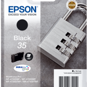 Sort blækpatron - Epson 35 - 16,1ml
