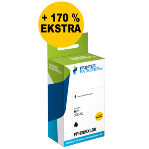 Sort blækpatron - HP nr.305XL - 650 sider