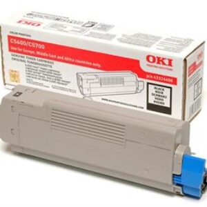 Sort lasertoner C56/57 - OKI - 6.000 sider