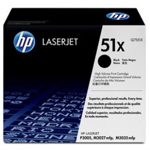 Sort lasertoner - HP Q7551X nr.51 X - 13.000 sider