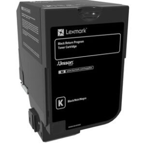 Sort lasertoner - Lexmark 74C20K0 - 3.000 sider