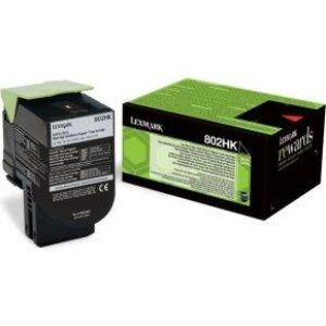 Sort lasertoner - Lexmark 80C2HK0 - 4.000 sider