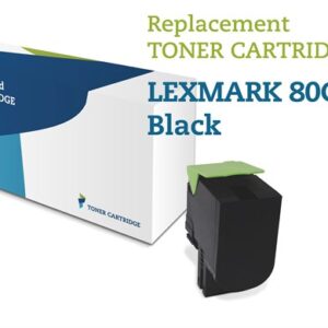 Sort lasertoner - Lexmark 80C2HK0 - 4.000 sider