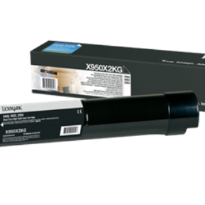 Sort lasertoner - Lexmark 950X2KG - 32.000 sider.