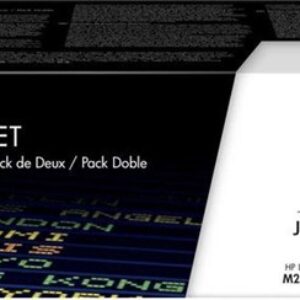 Sort x 2 lasertoner - HP 201X - 2 x 2.800 sider