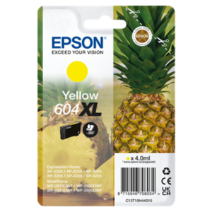 Gul blækpatron - Epson 604XL - original - 4,0 ml.